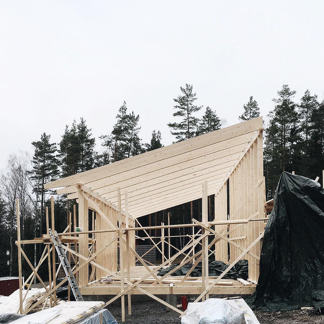 Construction of a private summer house in Kungsdalen, south of Stockholm.